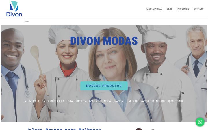 Skjermbilde av divonmodas.com.br