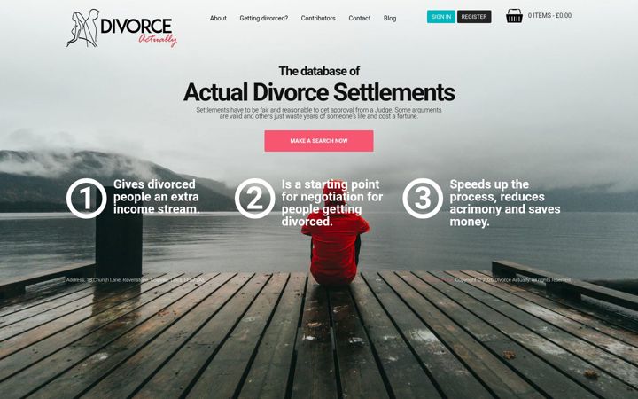 Zrzut ekranu divorceactually.co.uk
