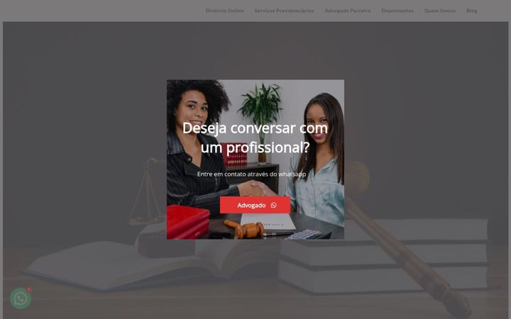 Skjermbilde av divorcioconsensual.com.br