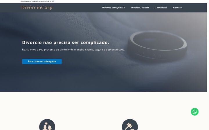 Screenshot of divorciocorp.com