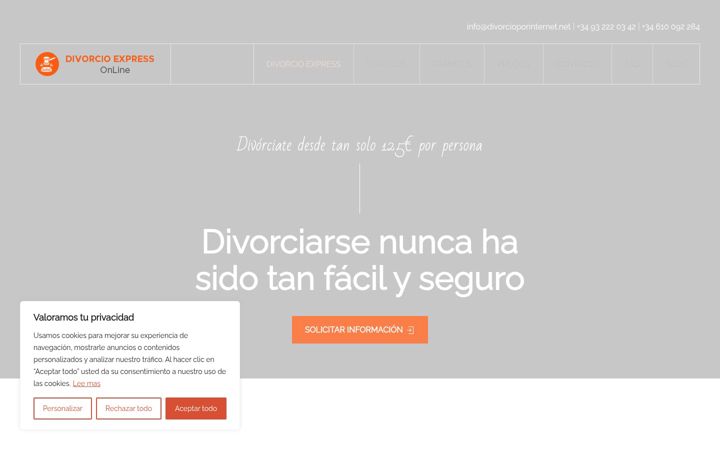 Captura de ecrã de divorcioporinternet.net