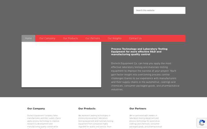Screenshot of divtechequipment.com