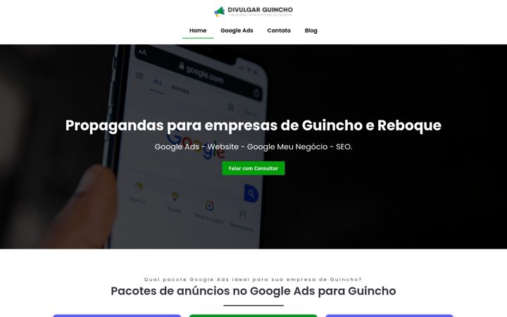Screenshot of divulgarguincho.com