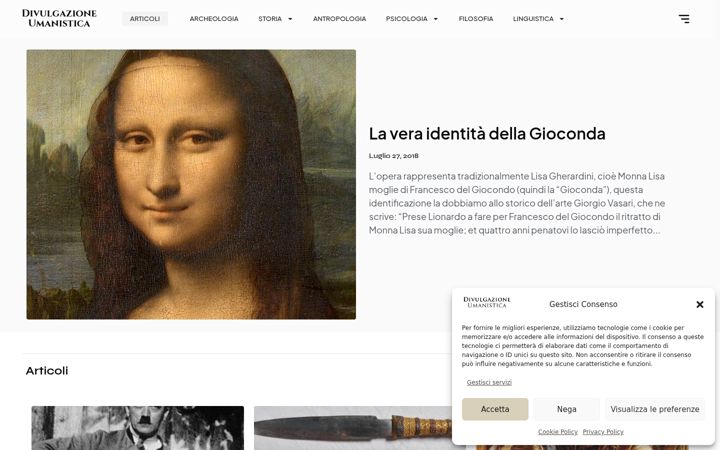 Screenshot of divulgazioneumanistica.com