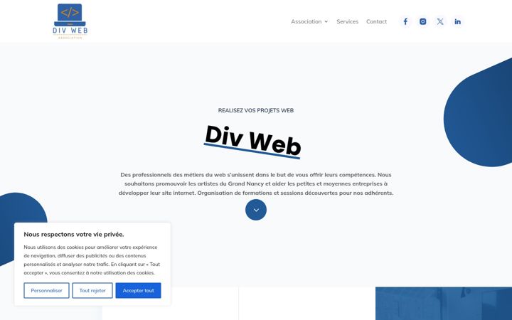 Posnetek zaslona divweb.fr