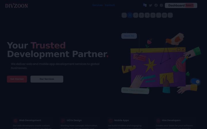Screenshot of divzoon.com