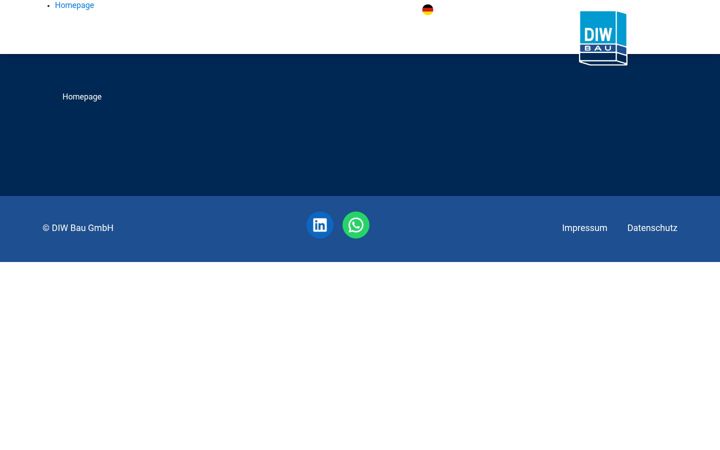 Screenshot of diw-bau.de