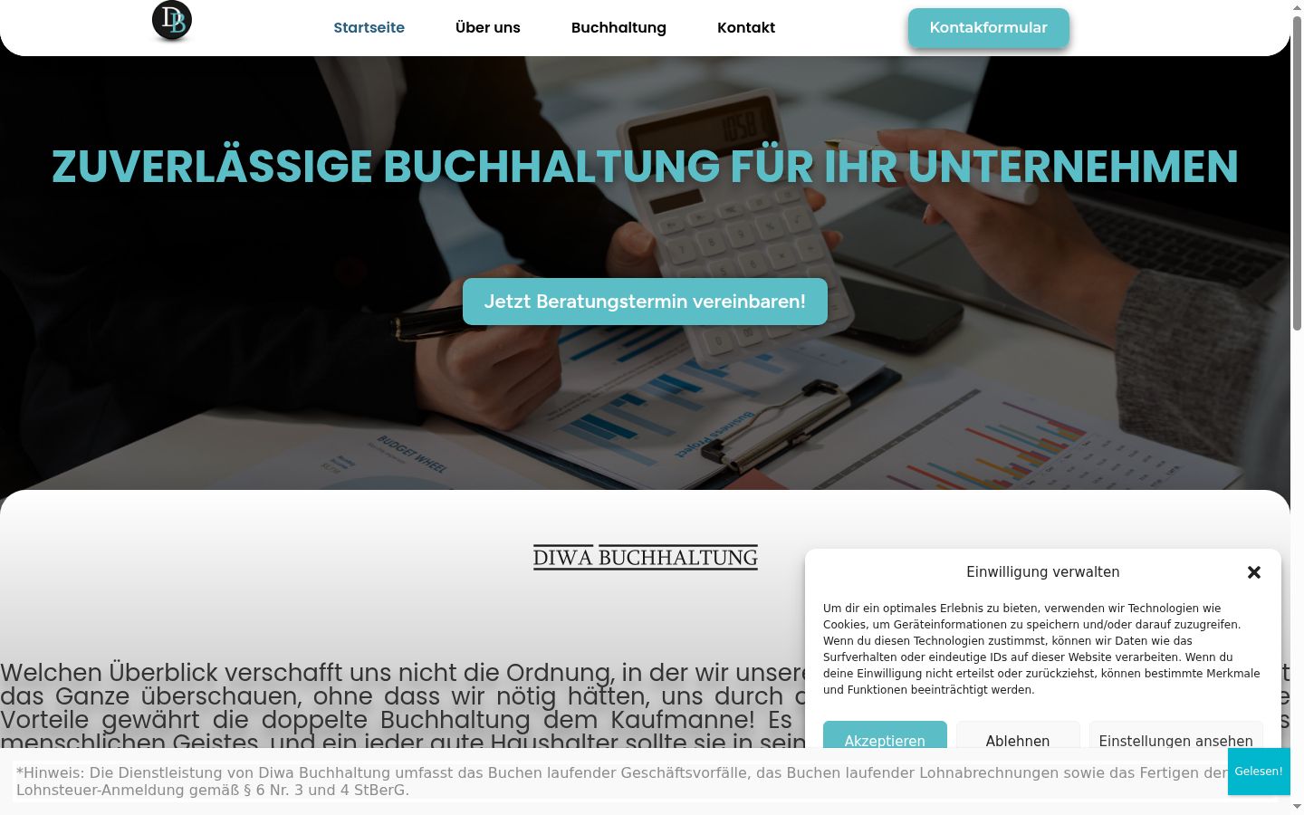 Screenshot tal-banner tal-kunsens muri qabel kwalunkwe interazzjoni