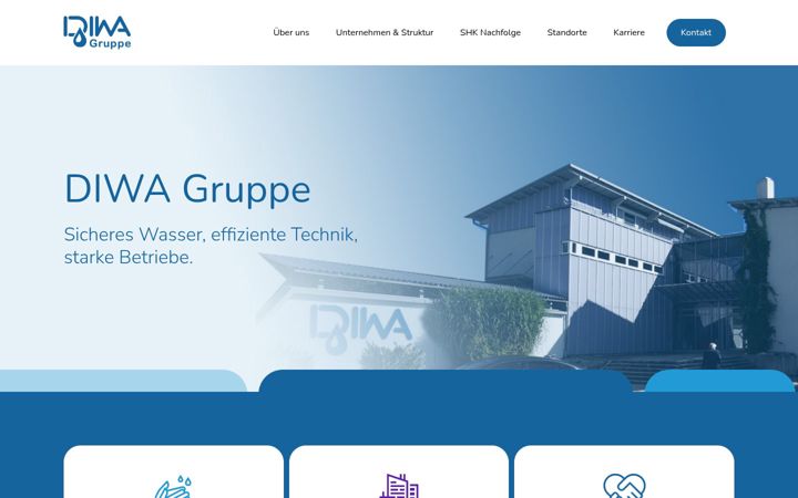 Screenshot of diwa-gruppe.de