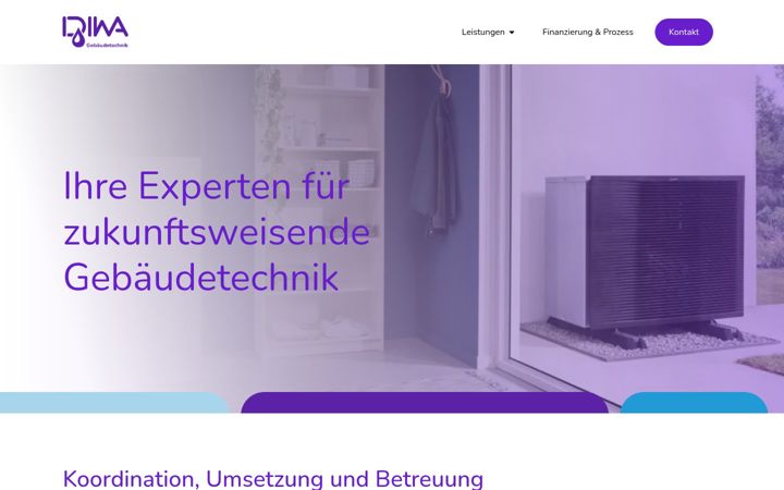 Screenshot of diwa-technik.de