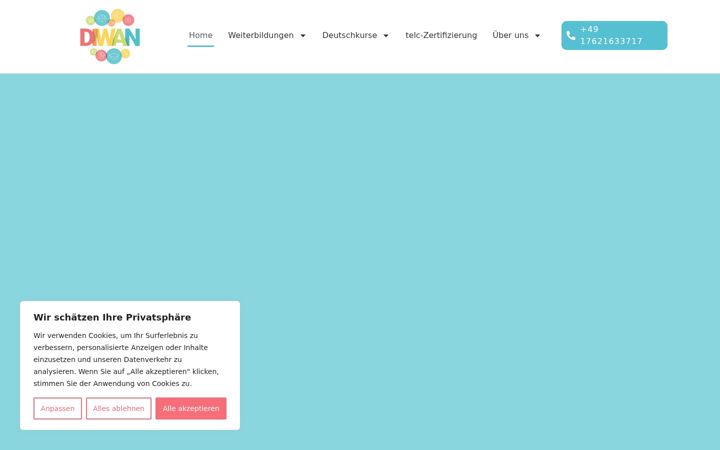 Screenshot of diwan-bildungsakademie.de