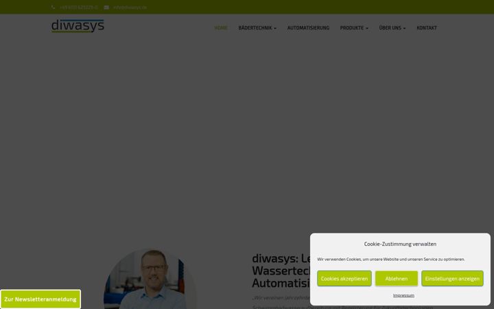 Screenshot of diwasys.de