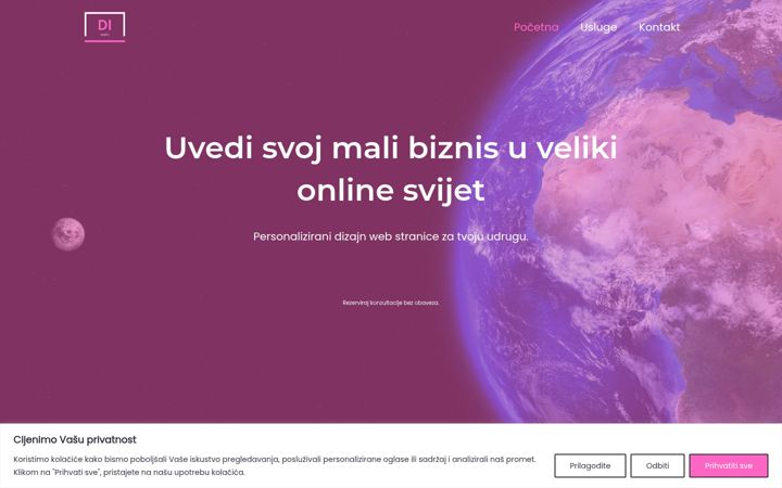 Screenshot of diweb.hr