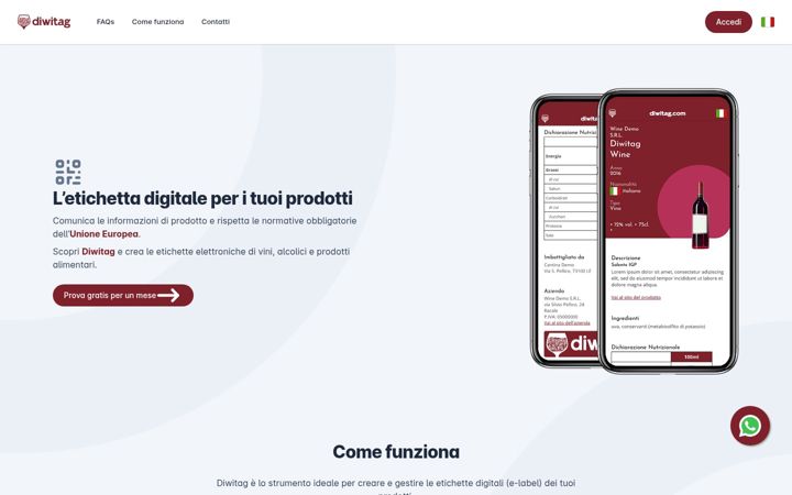 Screenshot of diwitag.com