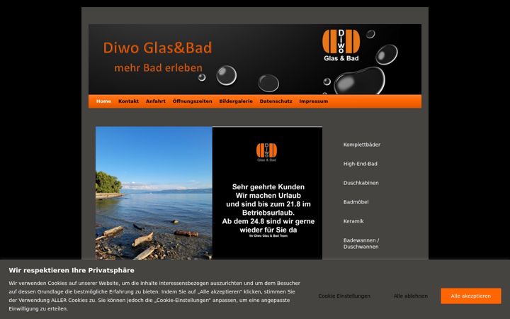 Screenshot of diwo-bad.de