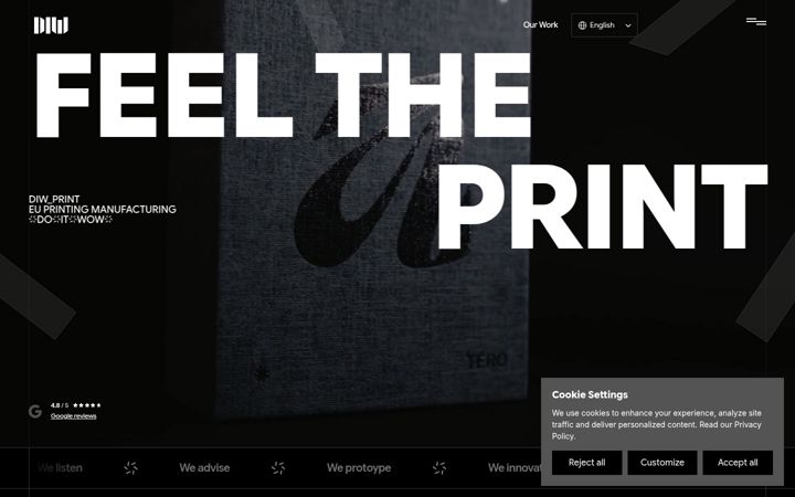 Screenshot of diwprint.com