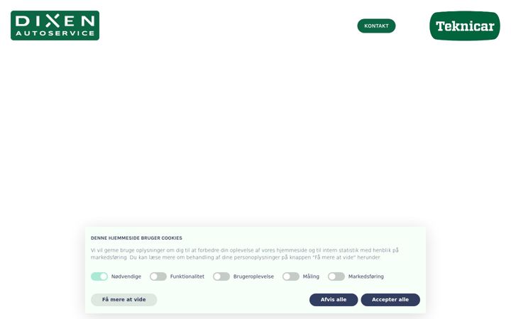 Captura de pantalla de dixenautoservice.dk