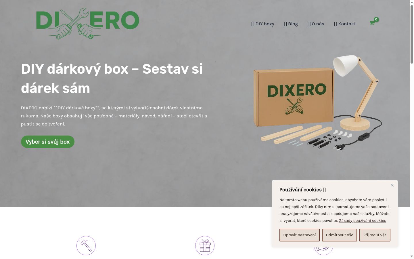 Snímek obrazovky baneru souhlasu zobrazeného před jakoukoli interakcí
