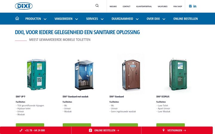 Snimka zaslona za dixi.nl