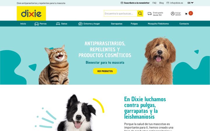 Snímek obrazovky dixie.es