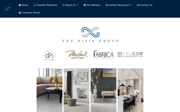 Screenshot of dixiegroup.com