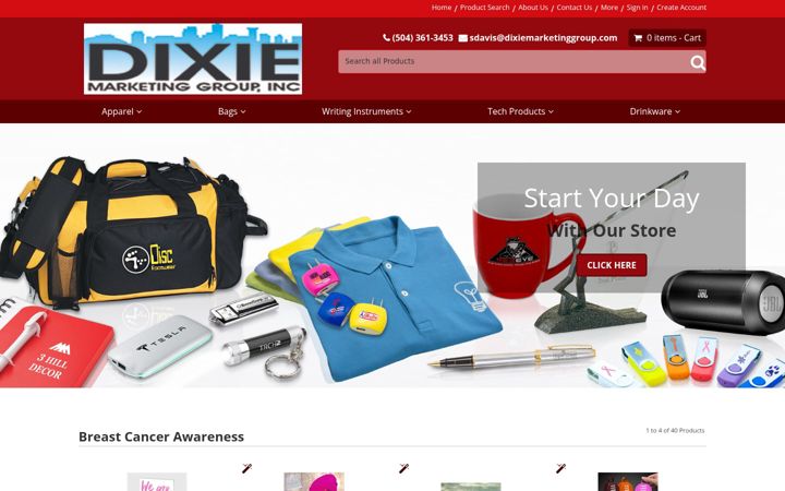 Screenshot of dixiemarketinggroup.com