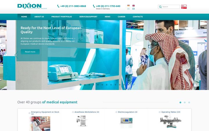 Screenshot of dixion.de