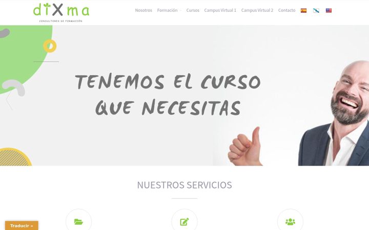 Screenshot of dixmaformacion.com