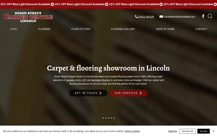 Screenshot of dixonstreetcarpets.com