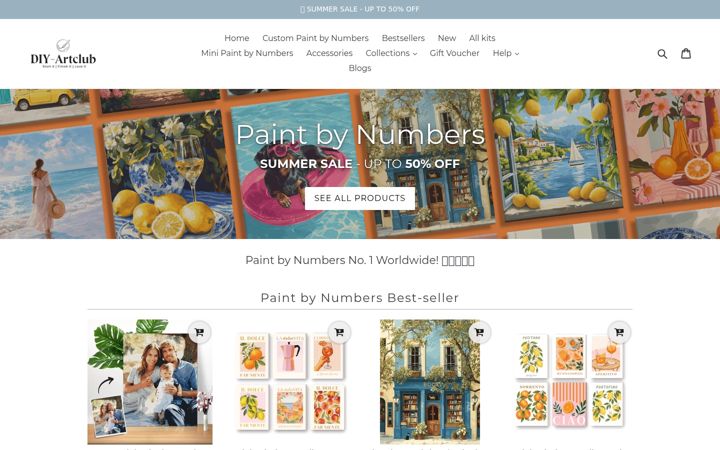 Screenshot of diy-artclub.com
