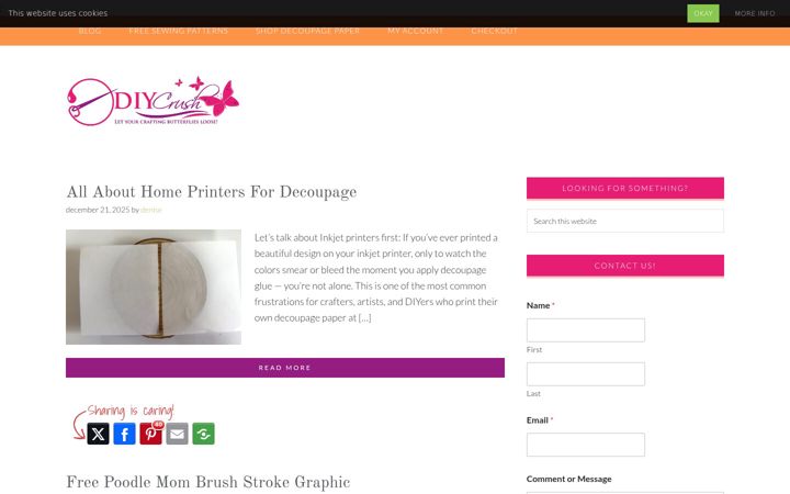 Screenshot of diy-crush.com