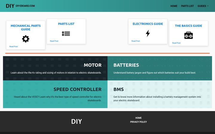 Screenshot of diy-eboard.com