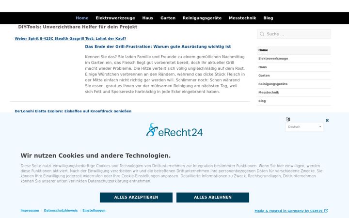 Screenshot of diy-tools.eu
