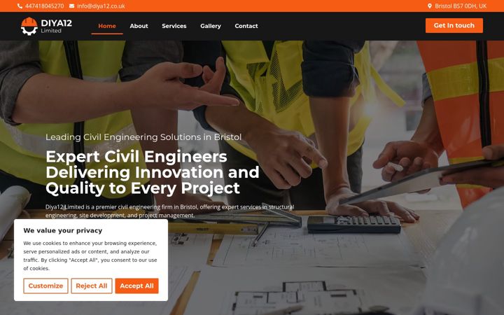Zrzut ekranu diya12.co.uk