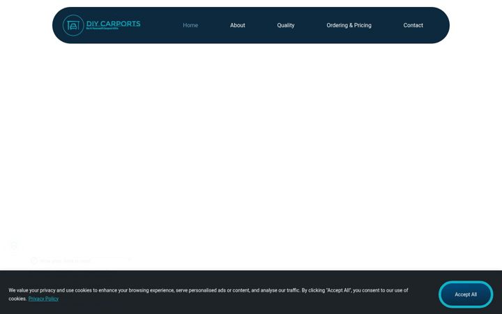 Screenshot του diycarports.co.za