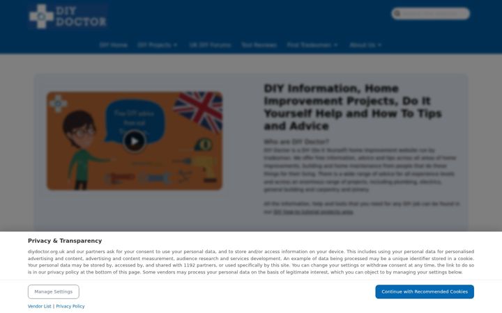 Screenshot of diydoctor.org.uk