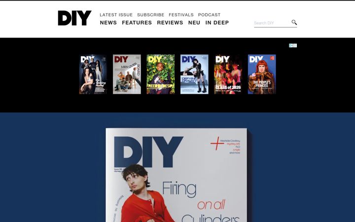 Screenshot of diymag.com