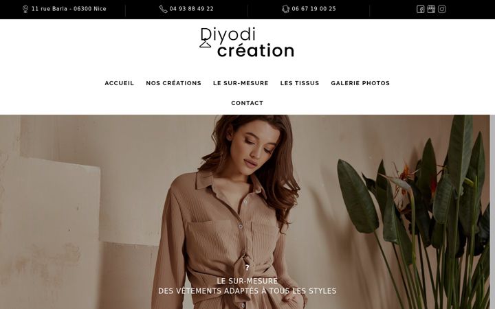 Posnetek zaslona diyodi-creation.fr