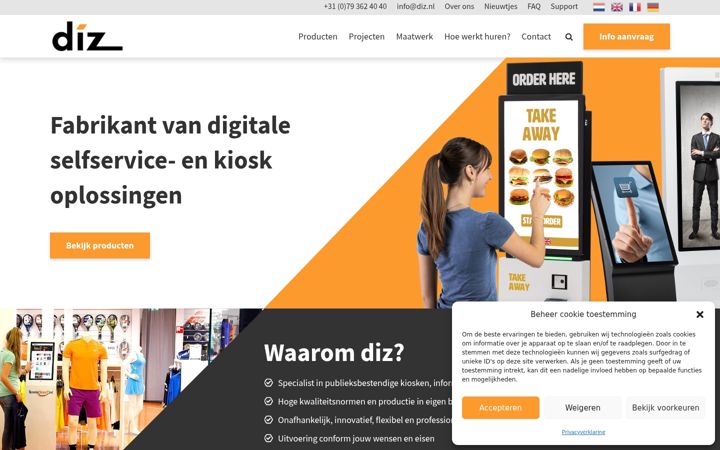 Snimka zaslona za diz.nl