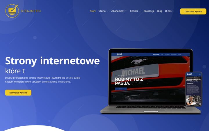 Screenshot of dizajnersi.pl