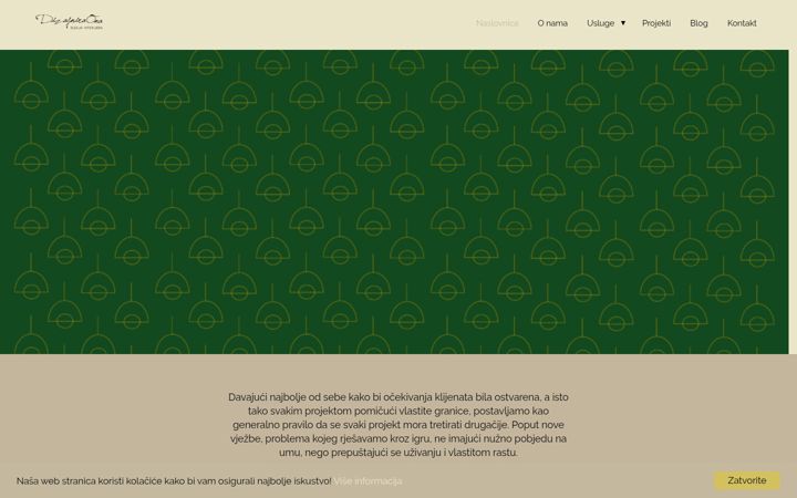Screenshot of dizajniraona.hr