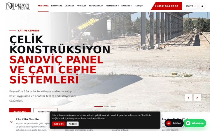 Screenshot of dizayncati.com.tr