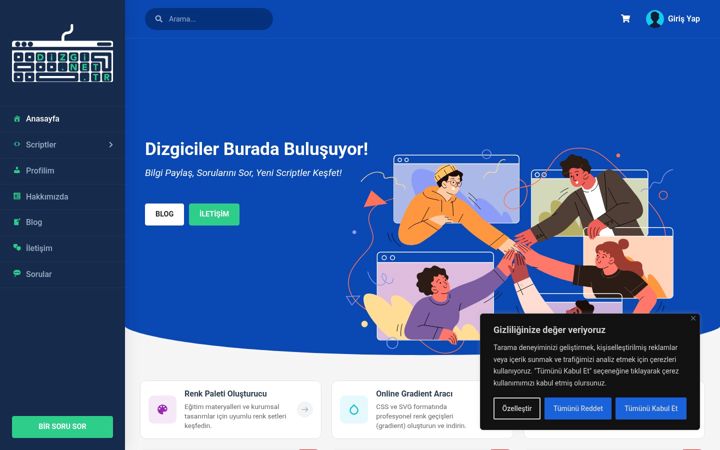 Screenshot of dizgi.net.tr