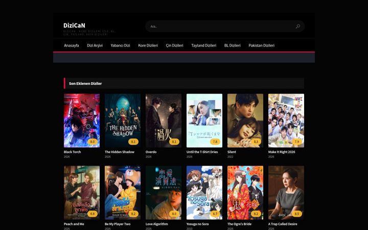 Skærmbillede af dizican.tv