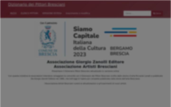 Screenshot of dizionariopittoribresciani.com