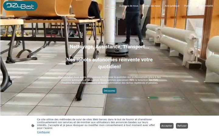 Posnetek zaslona dizybot.fr