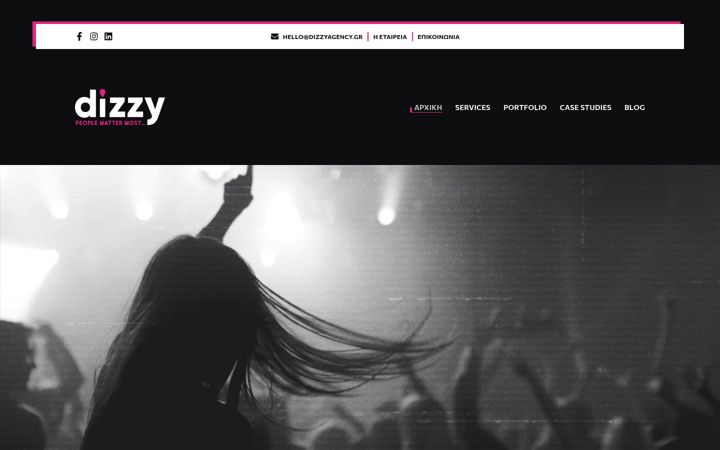 Screenshot of dizzy.agency