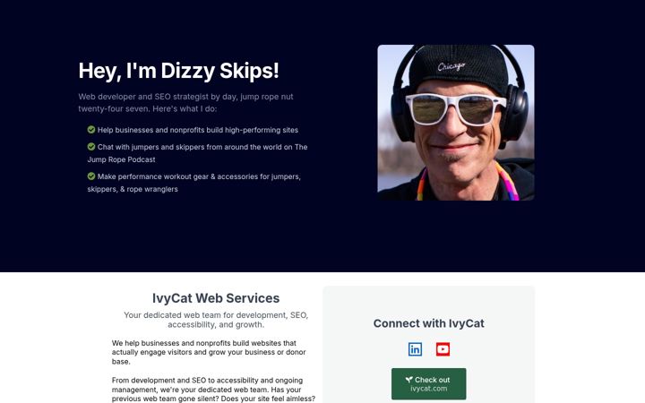 Screenshot of dizzyskips.com