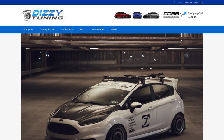 Screenshot of dizzytuning.com