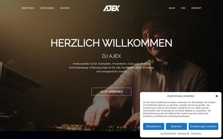 Screenshot of dj-ajex.de